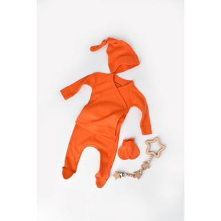 BabyCosy Organic  4 Stk Set, Hose, T-shirt, Mütze, Fausthandschuhe 