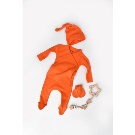 BabyCosy Organic  4 Stk Set, Hose, T-shirt, Mütze, Fausthandschuhe 