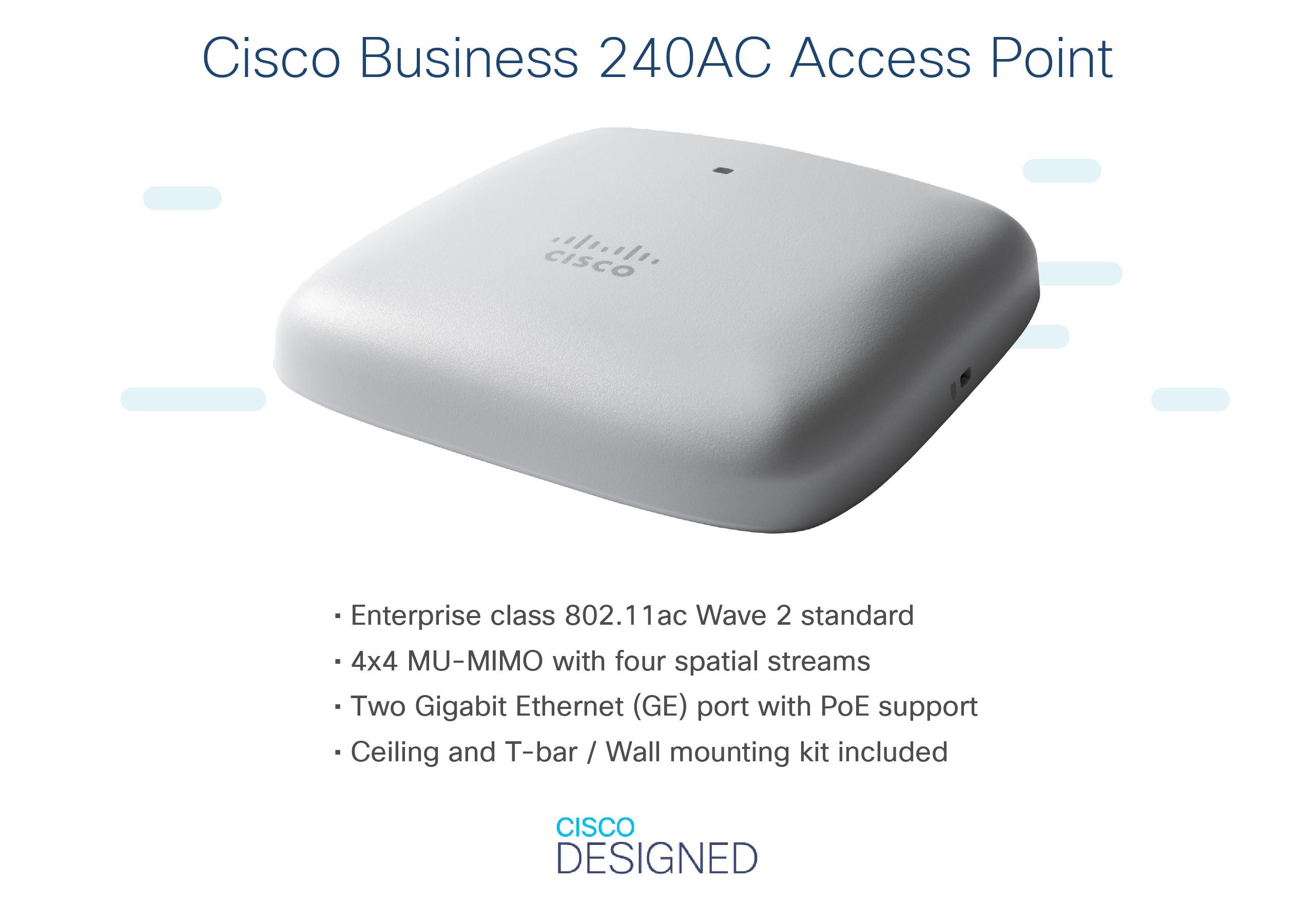 Cisco  Access Point 5-CBW240AC-E (1733Mbit/s, 600Mbit/s) 