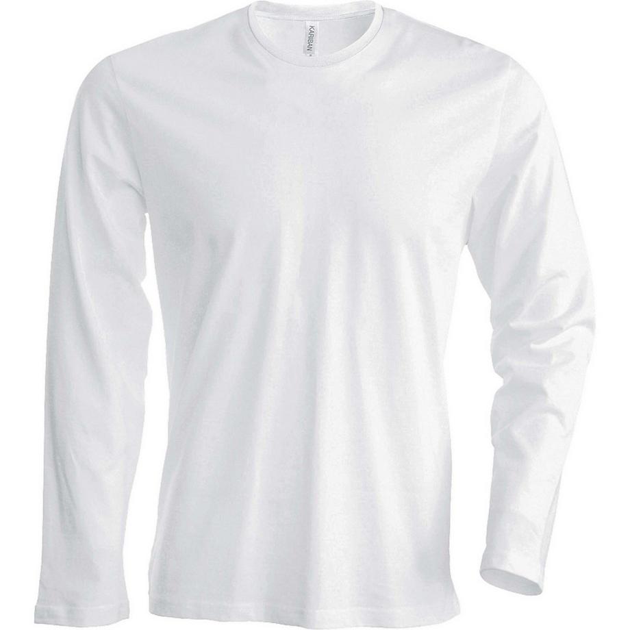 Kariban Langar Rundhals Langarm T-Shirt  