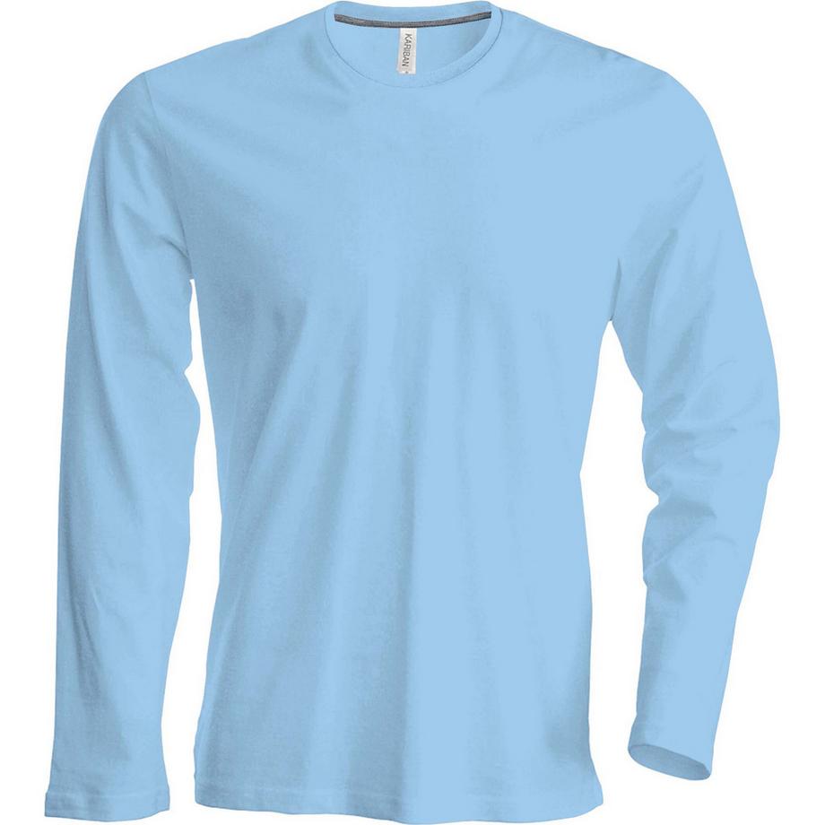 Kariban Langar Rundhals Langarm T-Shirt  