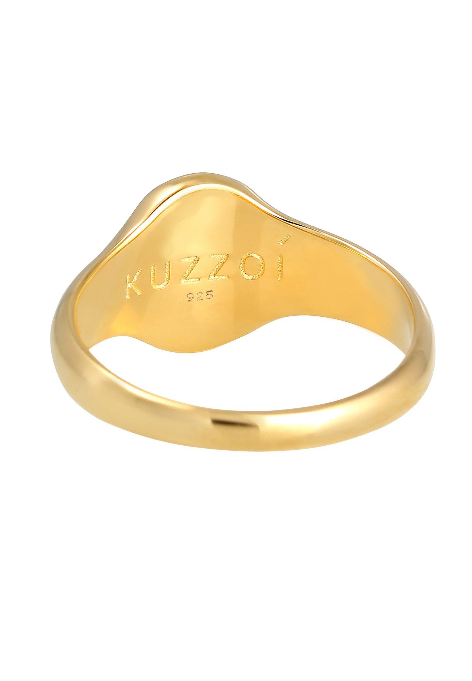 Kuzzoi  Bague Chevalière Basic Minimal Robuste Massif Homme 