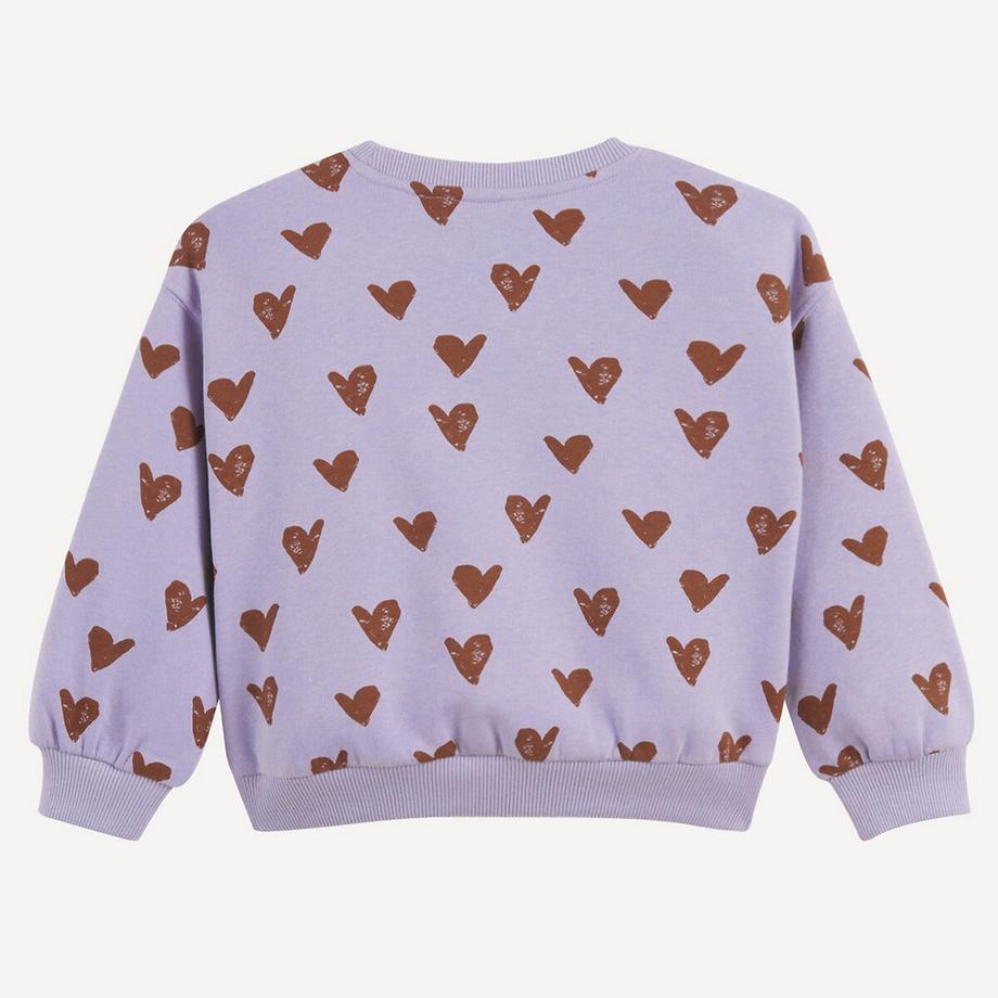 La Redoute Collections  Sweatshirt mit Herzchen-Print aus Molton 