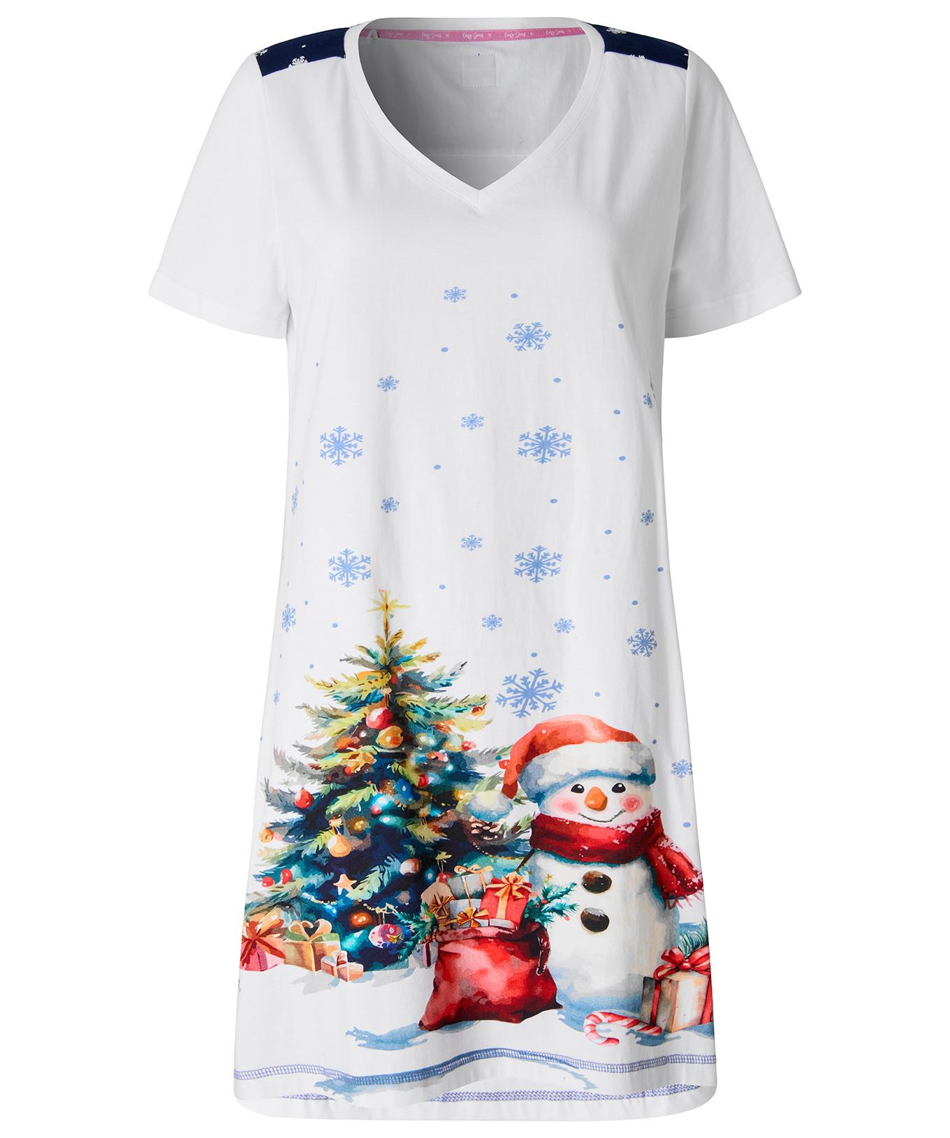 Joe Browns Festliches Jersey Schneemann Nachthemd  