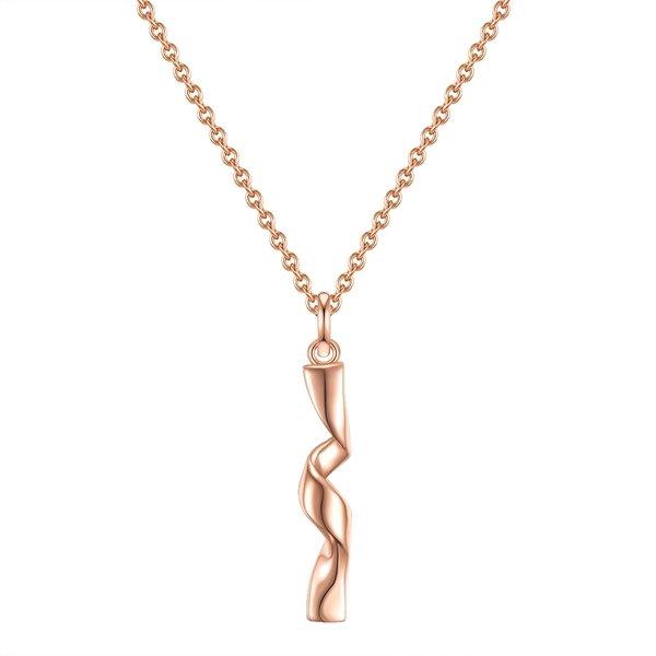 Image of Halskette Damen Goldrosa 40cm