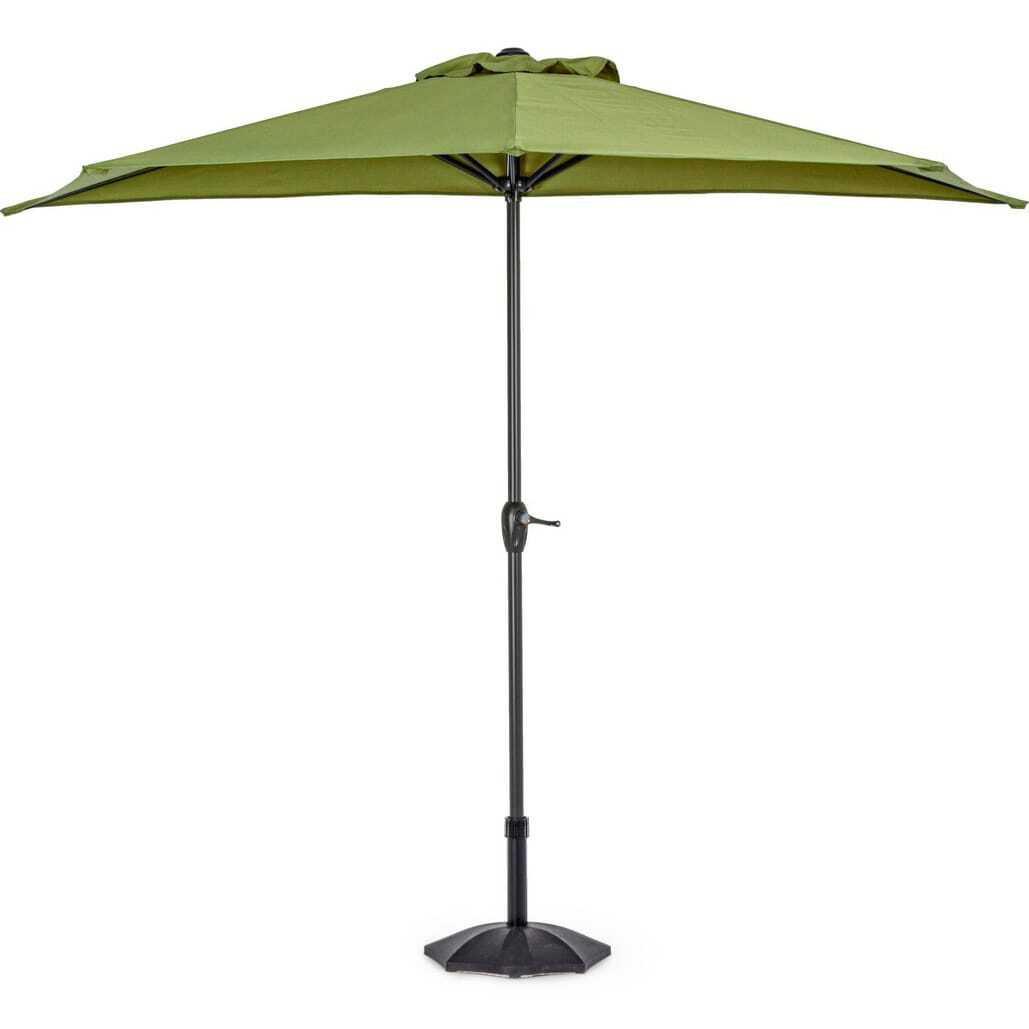 mutoni Parasol de jardin Kalife semi-circulaire  