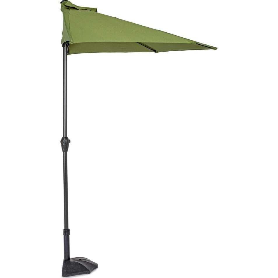 mutoni Parasol de jardin Kalife semi-circulaire  