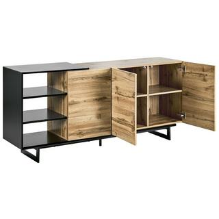 Beliani Credenza a 2 ante en Fibra a media densità (MDF) Rustico FIORA  