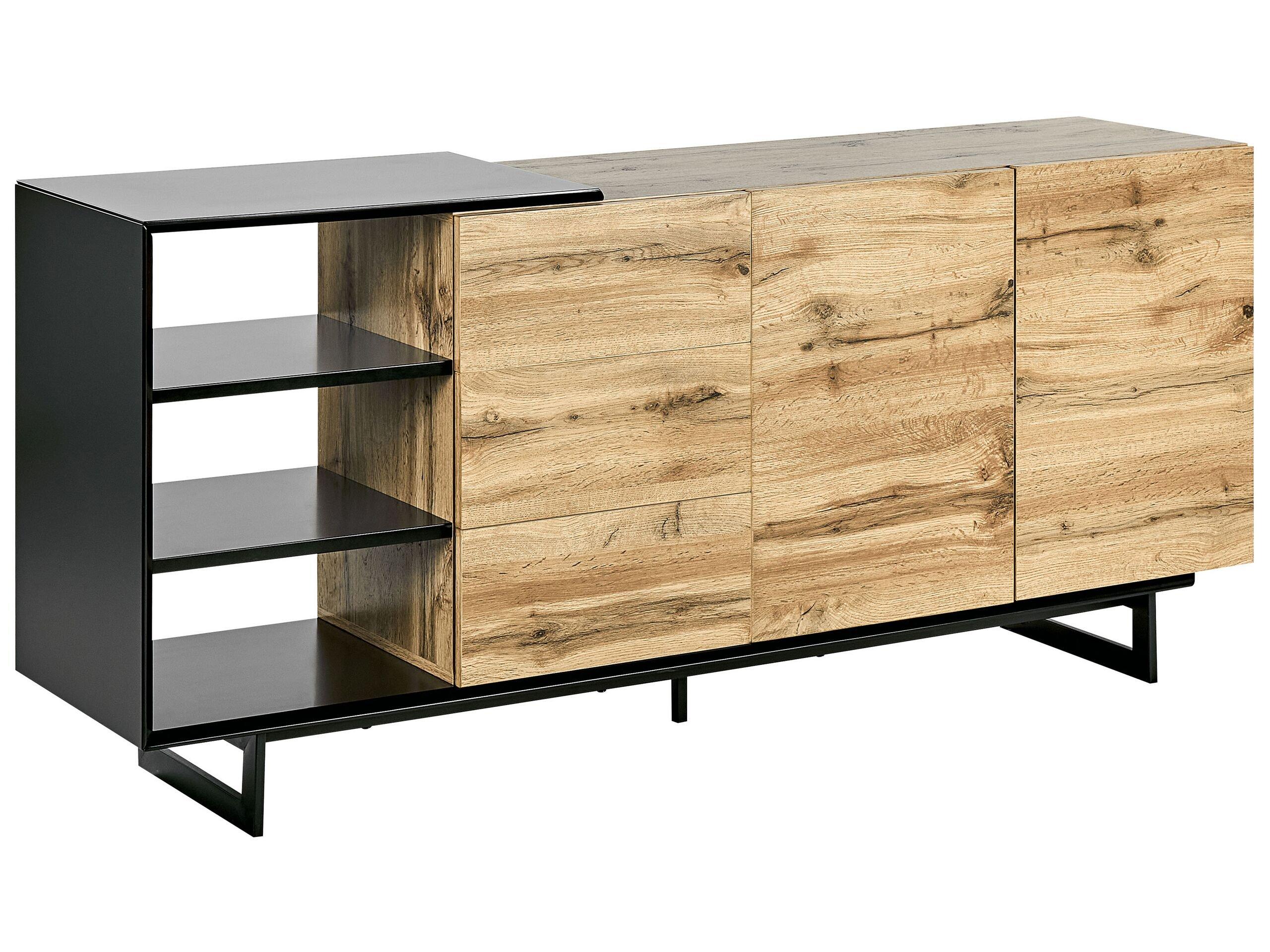 Image of Sideboard mit 2 Türen aus MDF-Platte Rustikal FIORA Sideboard mit 2 Türen aus MDF-Platte Rustikal FIORA