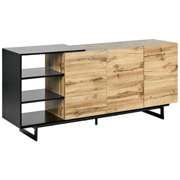 Sideboard mit 2 Türen aus MDF-Platte Rustikal FIORA