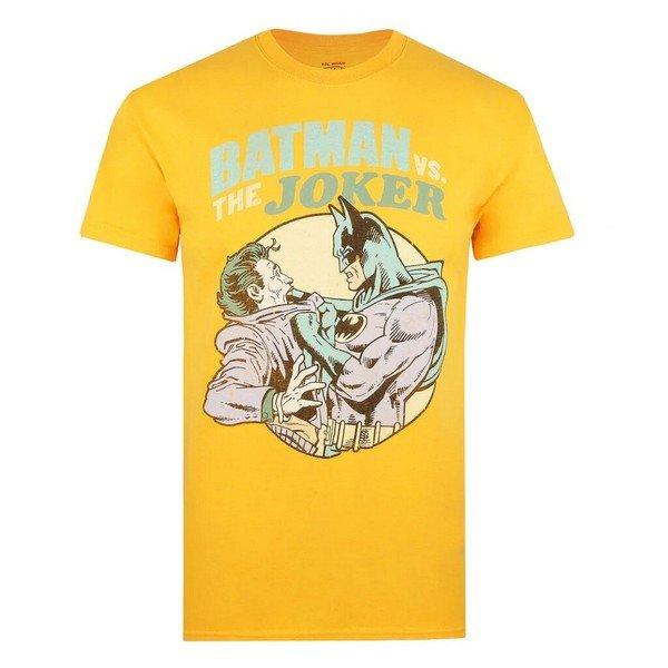 Image of Batman Vs Joker Tshirt Herren Gold S