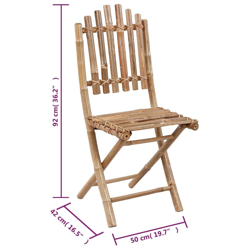 VidaXL Gartenstuhl bambus  