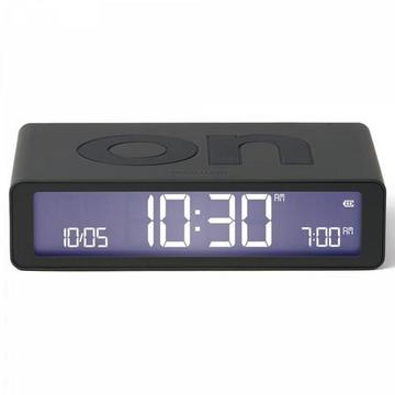 Lexon Flip Classic Funk Wecker Dunkelgrau