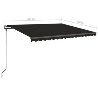 VidaXL Auvent rétractable tissu  