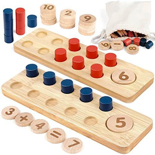 Image of Spielzeug, Holzspielzeug Addition Und Subtraktion Innerhalb 20 Mit Aufbewahrungstasche Unisex Multicolor ONE SIZE