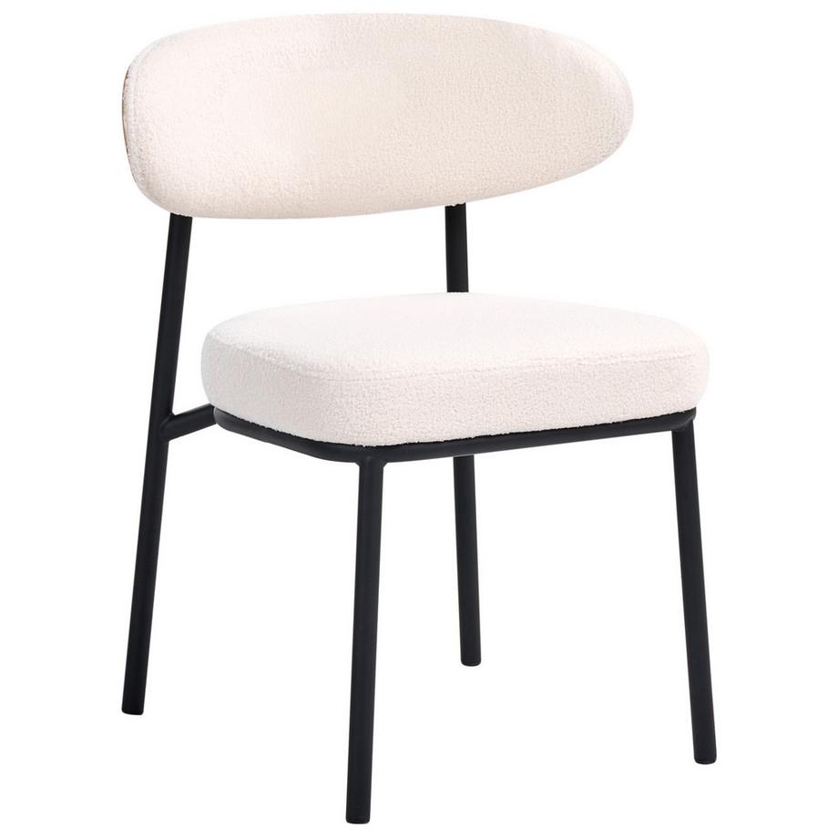 Beliani Set di 2 sedie da pranzo en Bouclé Scandinavo WINTON  