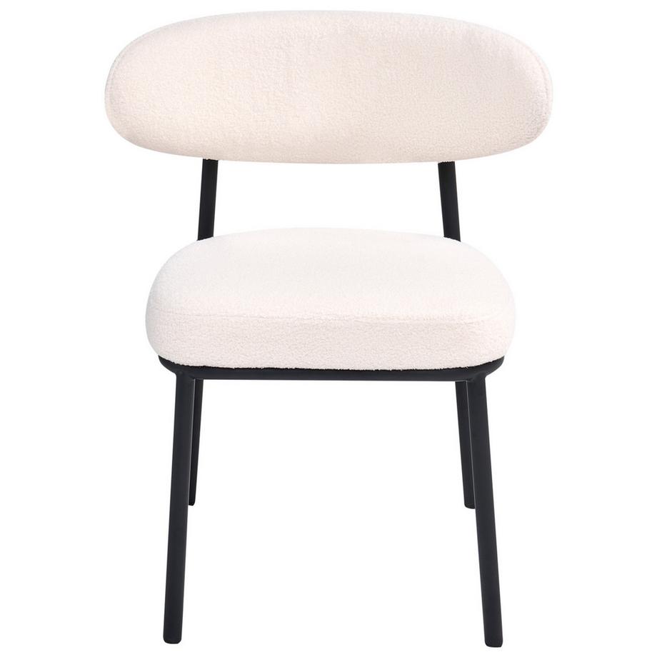 Beliani Set di 2 sedie da pranzo en Bouclé Scandinavo WINTON  