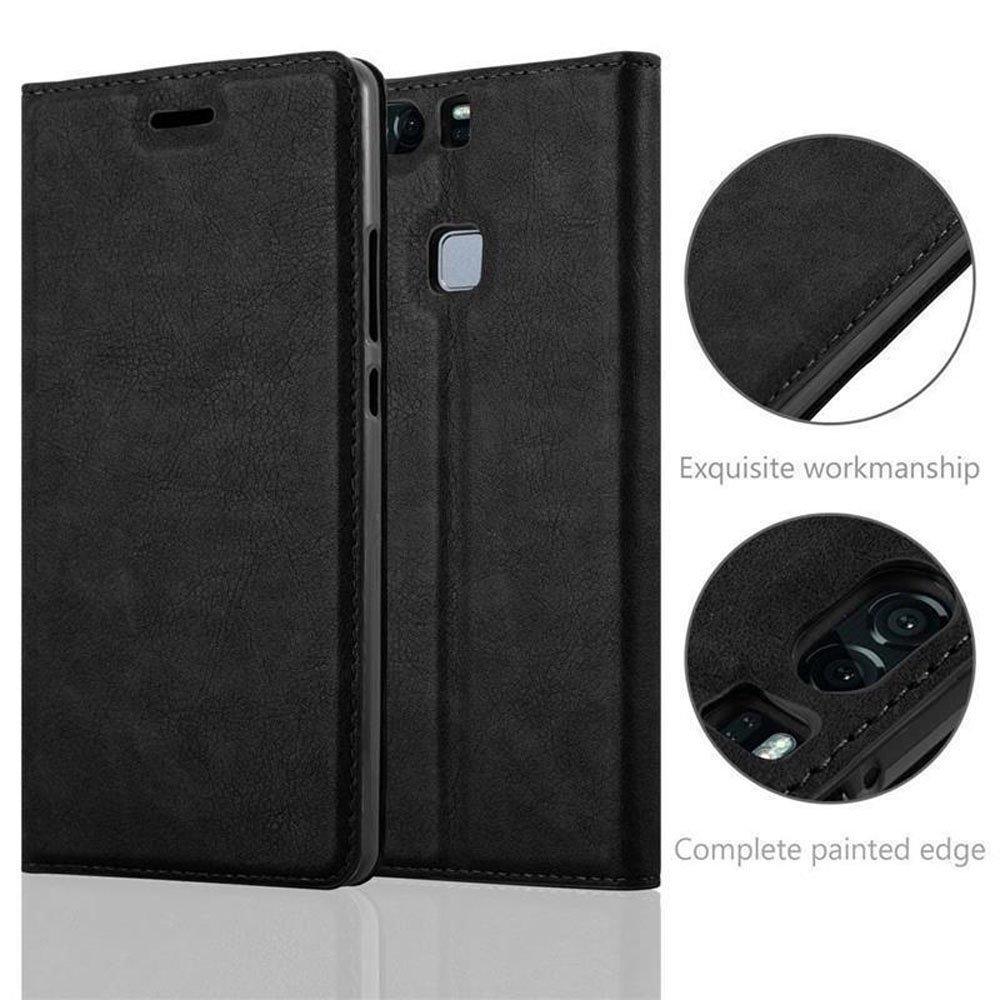 Cadorabo  Housse compatible avec Huawei P9 PLUS - Coque de protection avec fermeture magnétique, fonction de support et compartiment pour carte 