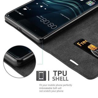 Cadorabo  Housse compatible avec Huawei P9 PLUS - Coque de protection avec fermeture magnétique, fonction de support et compartiment pour carte 