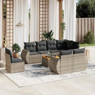 VidaXL set divano da giardino Polirattan  