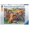 Ravensburger  Ravensburger puzzle Chiens mignons dans le jardin 500 pièces 