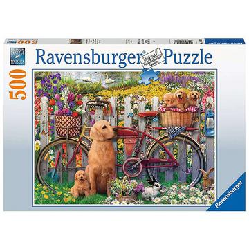 Ravensburger puzzle Chiens mignons dans le jardin 500 pièces