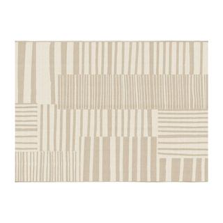 Vente-unique  Designer-Teppich - Indoor oder Outdoor - 150 x 200 cm - Beige - CLAIRA 