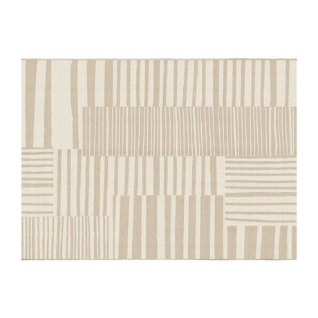 Vente-unique  Tapis intérieur ou extérieur design - 150 x 200 cm - Beige - CLAIRA 