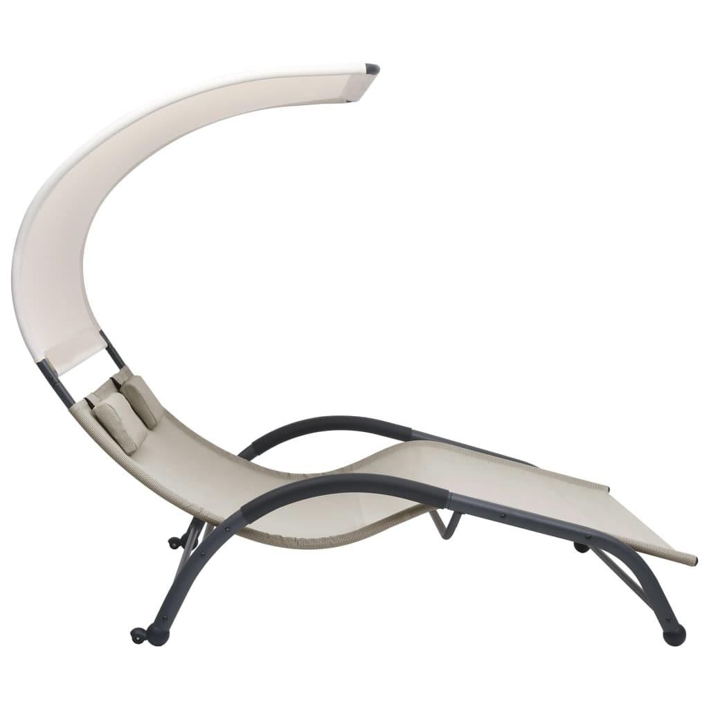 VidaXL Chaise longue acier  