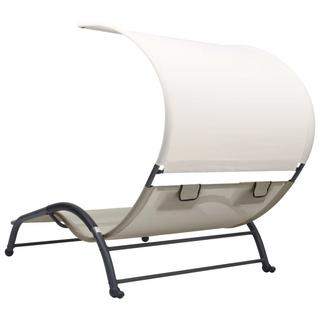 VidaXL Chaise longue acier  