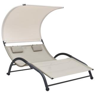 VidaXL Chaise longue acier  