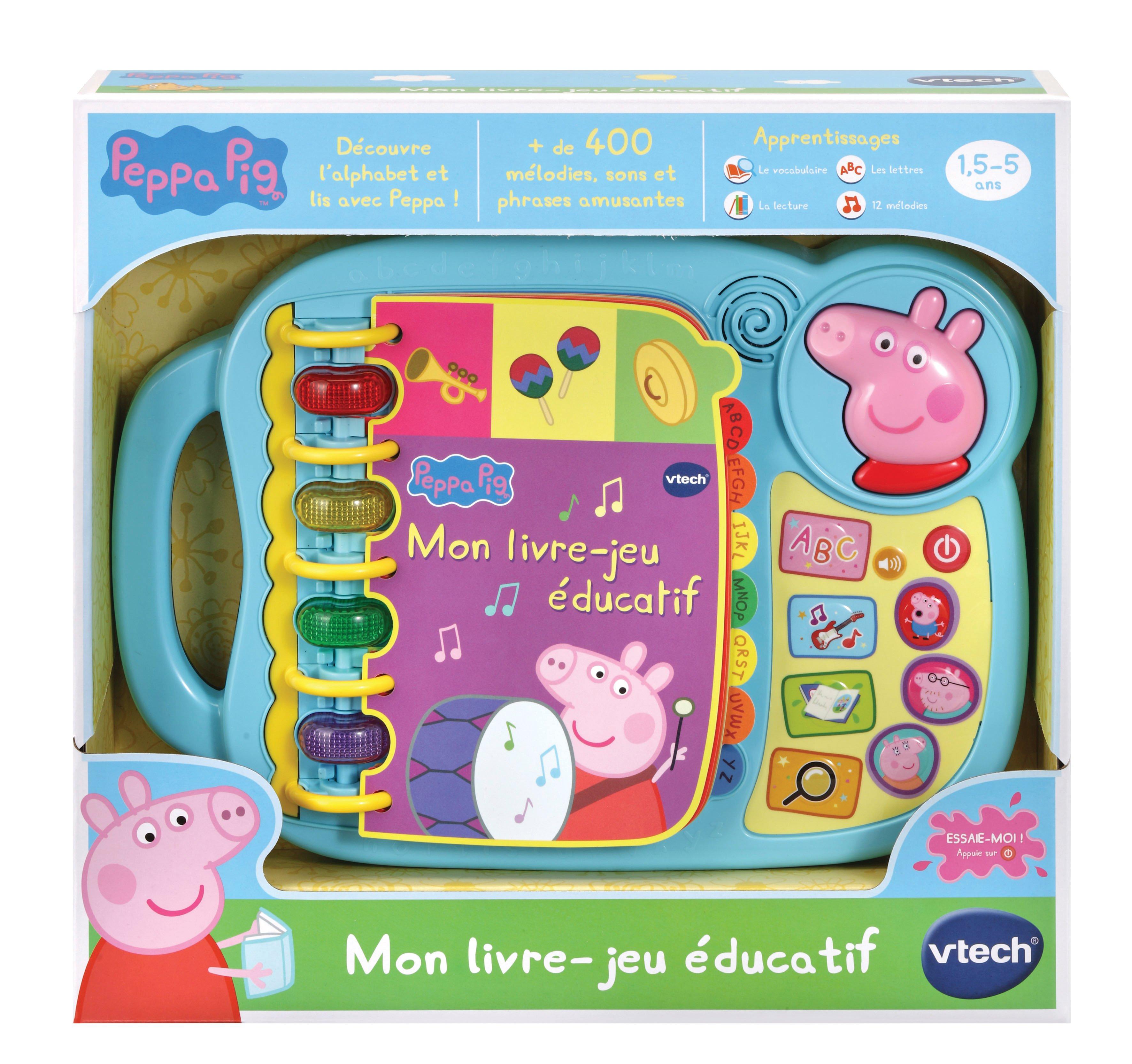 vtech  VTech Peppa Pig - Mon Livre-Jeu Éducatif 