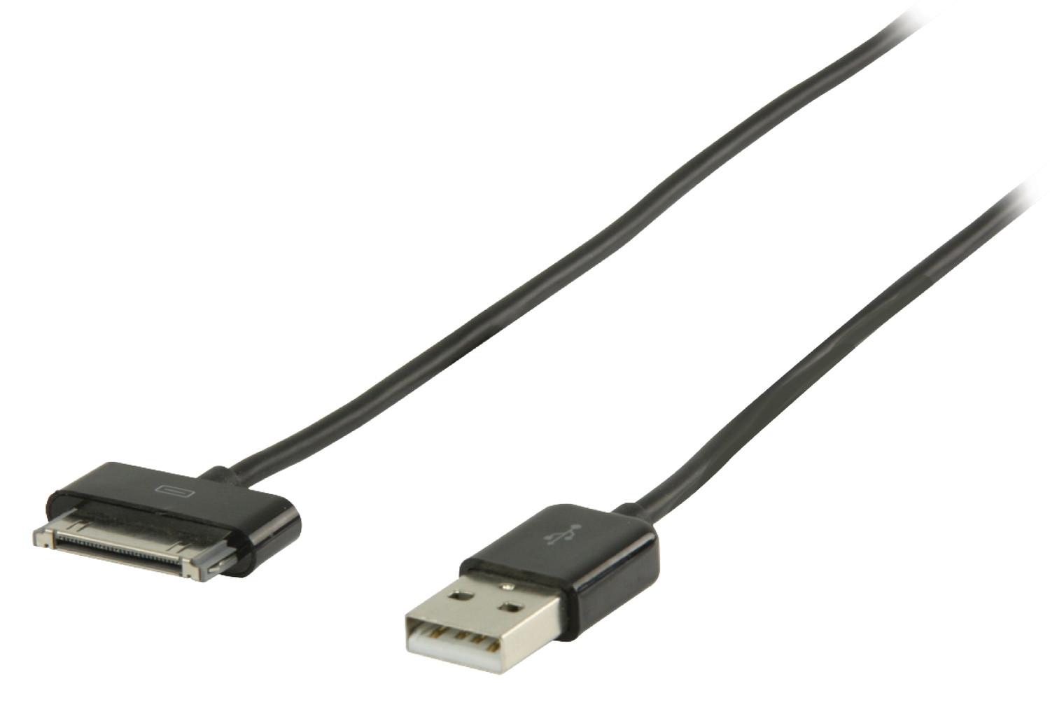 Image of Synchronisations- und Ladekabel Apple Dock 30-Pin - USB A Male 2.00m Schwarz