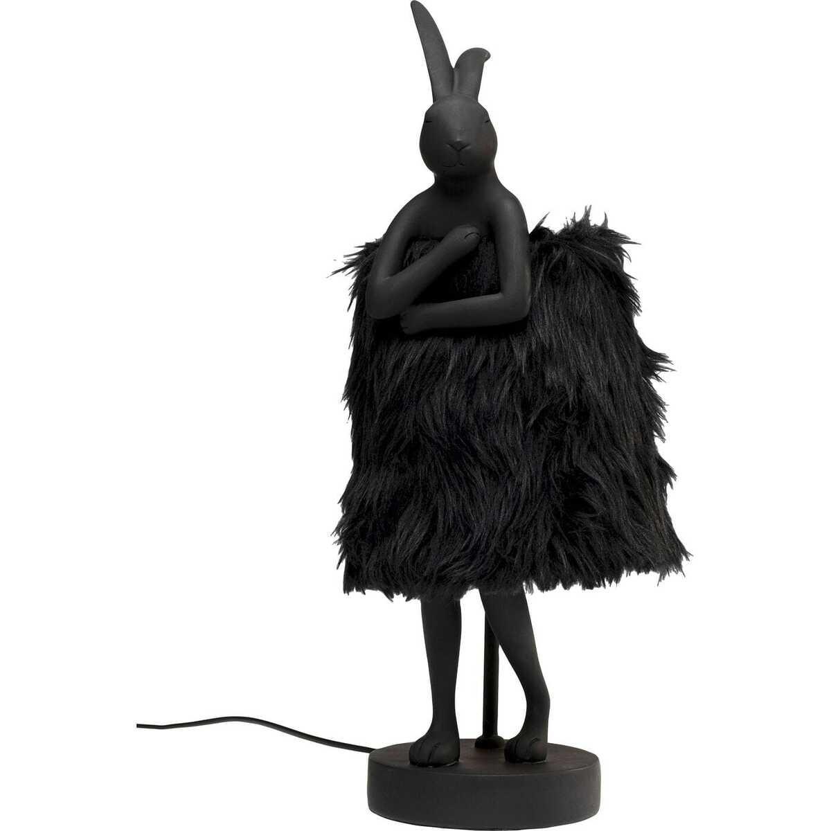 KARE Design Tischleuchte Animal Rabbit Fur gold 50  