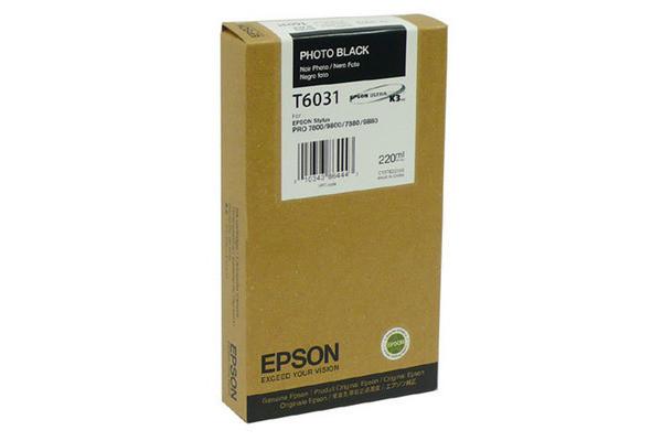 EPSON  EPSON Tintenpatrone photo black T603100 Stylus Pro 7880/9880 220ml 