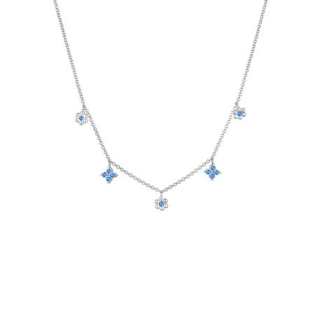 Elli  Halskette Kids Kristalle Blüte Blume 