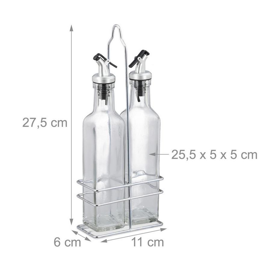 Northio  Ensemble huile et vinaigre avec support 