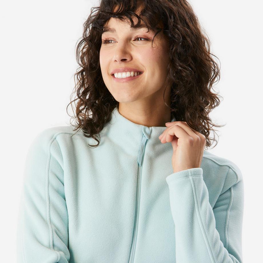 QUECHUA MH 500 Fleecejacke mit durchgehendem Reissverschluss  