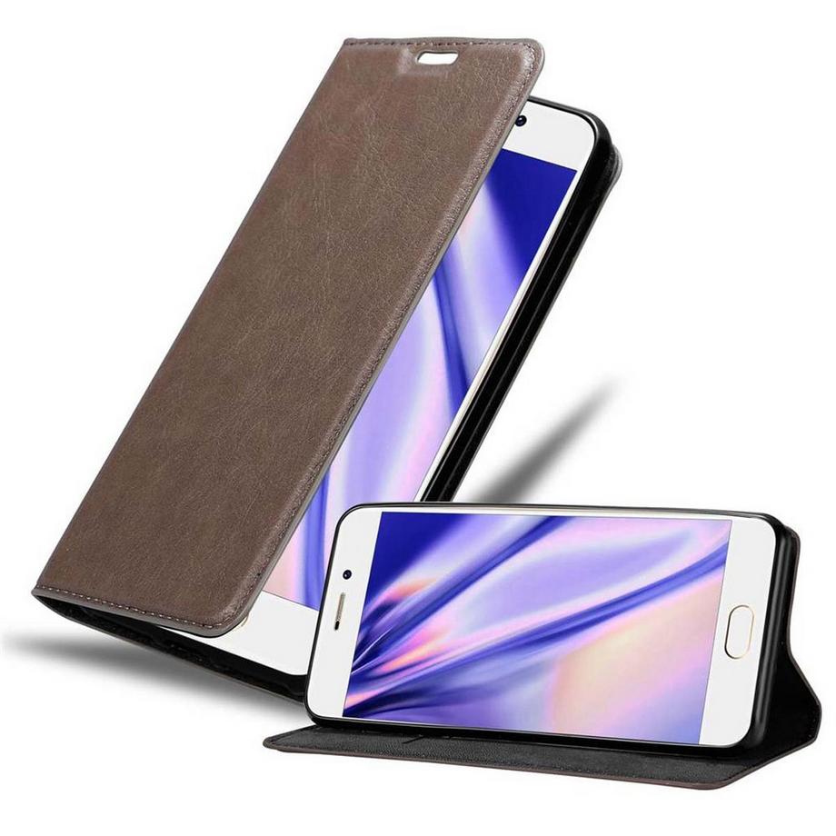 Cadorabo  Housse compatible avec MEIZU PRO 7 - Coque de protection avec fermeture magnétique, fonction de support et compartiment pour carte 