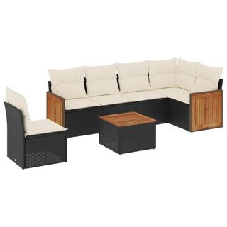 VidaXL set divano da giardino Polirattan  