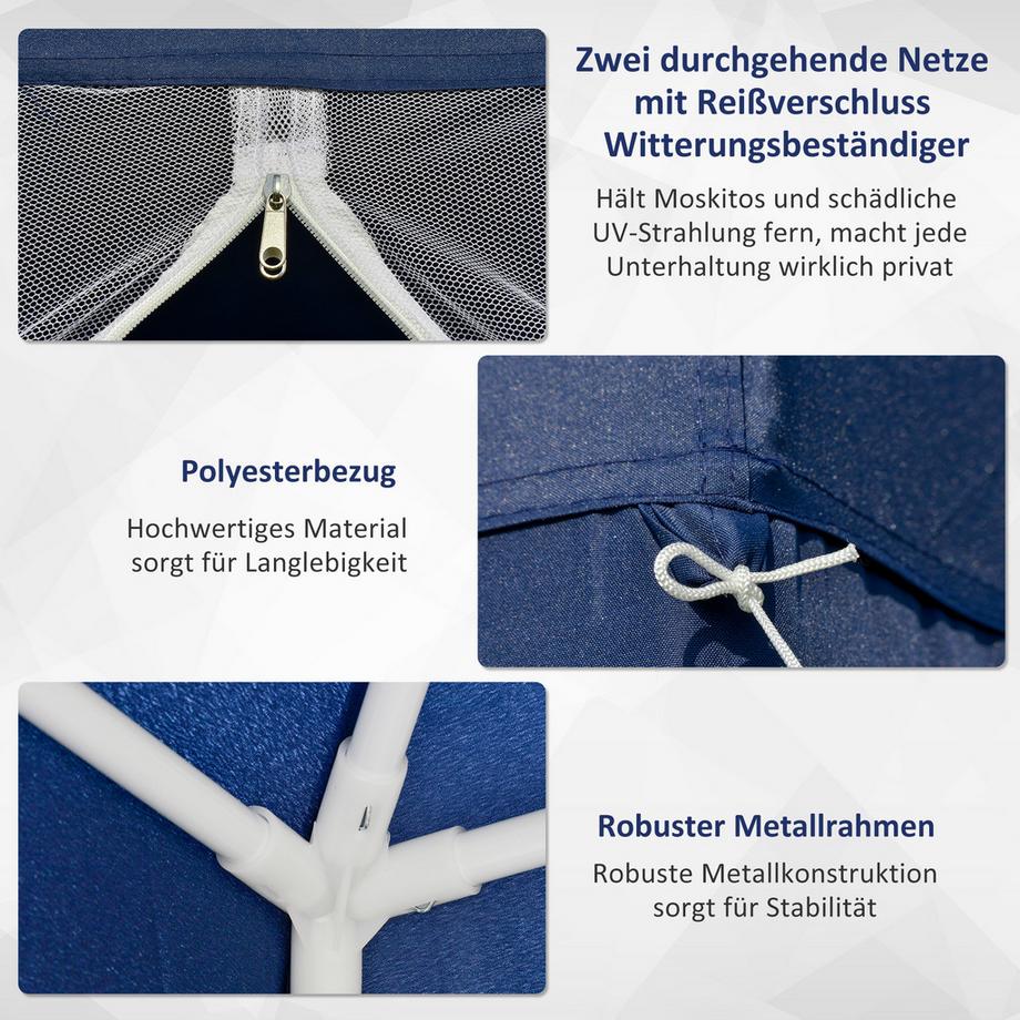 Outsunny Pavillon de jardin  