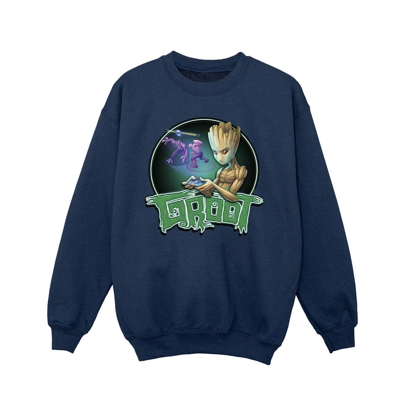 Image of Guardians Of The Galaxy Groot Gaming Ring Sweatshirt Mädchen Marine 128