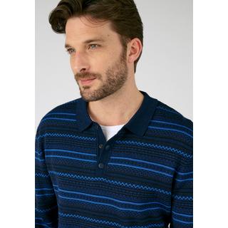 Damart  Gestreifter Jacquard-Pullover mit Polokragen 