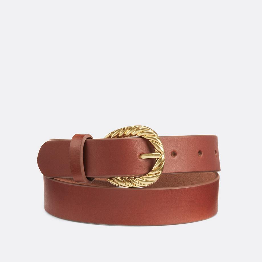 La Redoute Collections Ledergürtel mit verzierter Schnalle  