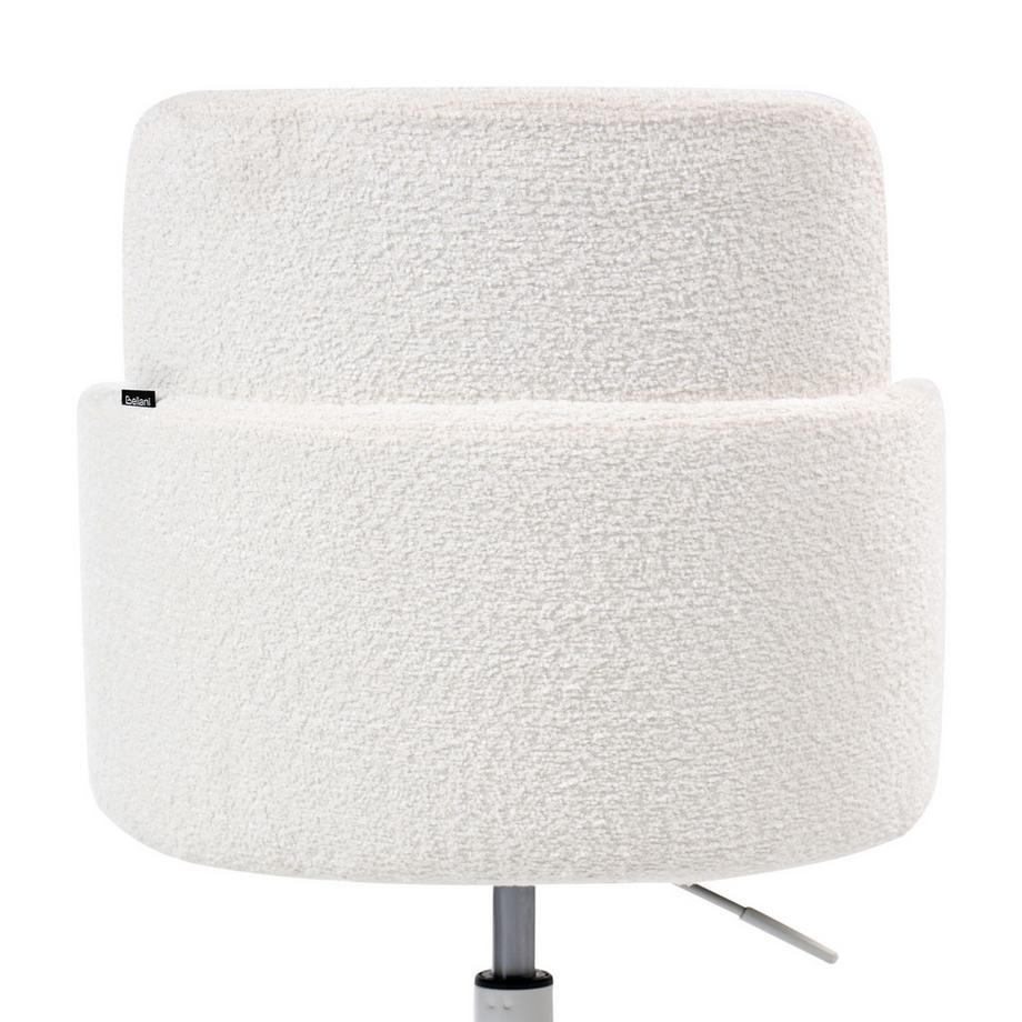 Beliani Chaise de bureau en Bouclé Minimaliste DRYDEN  