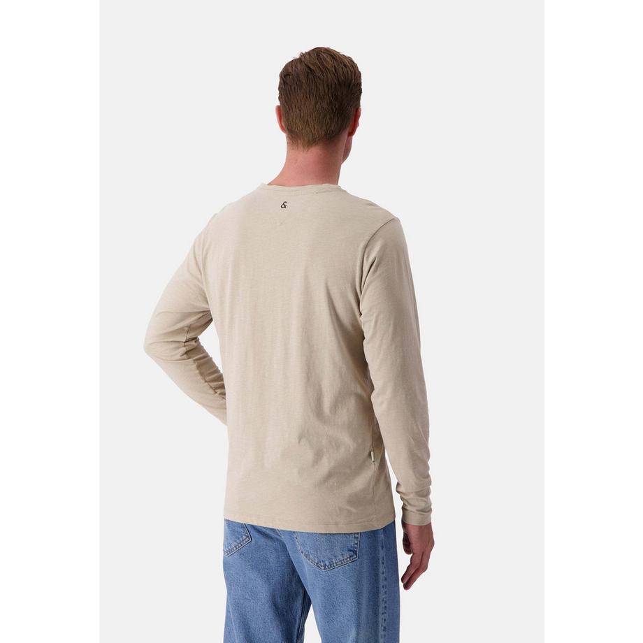 Colours & Sons Henley Slub Langarmshirt  