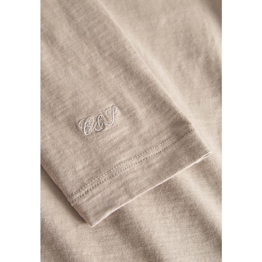 Colours & Sons Henley Slub Langarmshirt  