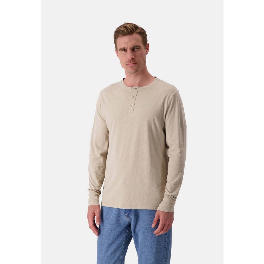 Colours & Sons Henley Slub Langarmshirt  