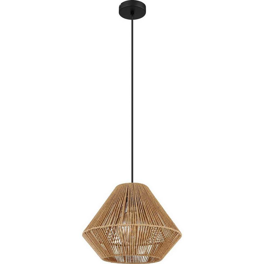 mutoni light Suspension Houdini métal brun noir mat 1xE27  