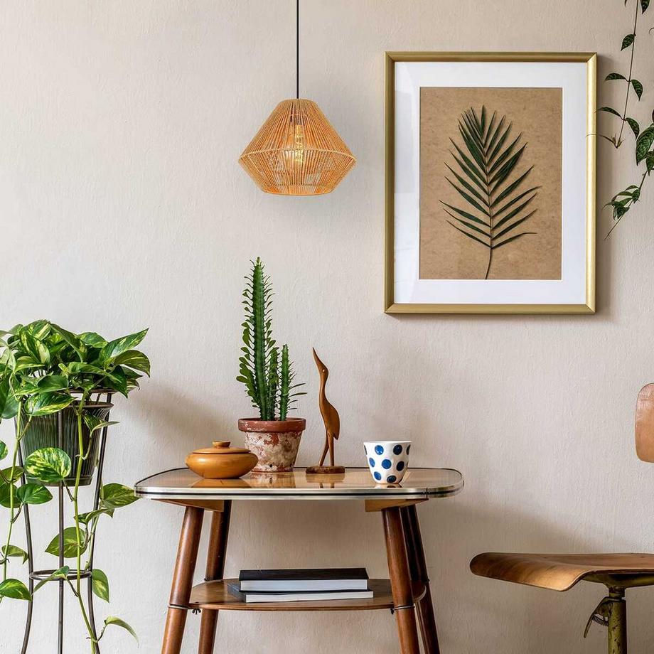 mutoni light Suspension Houdini métal brun noir mat 1xE27  